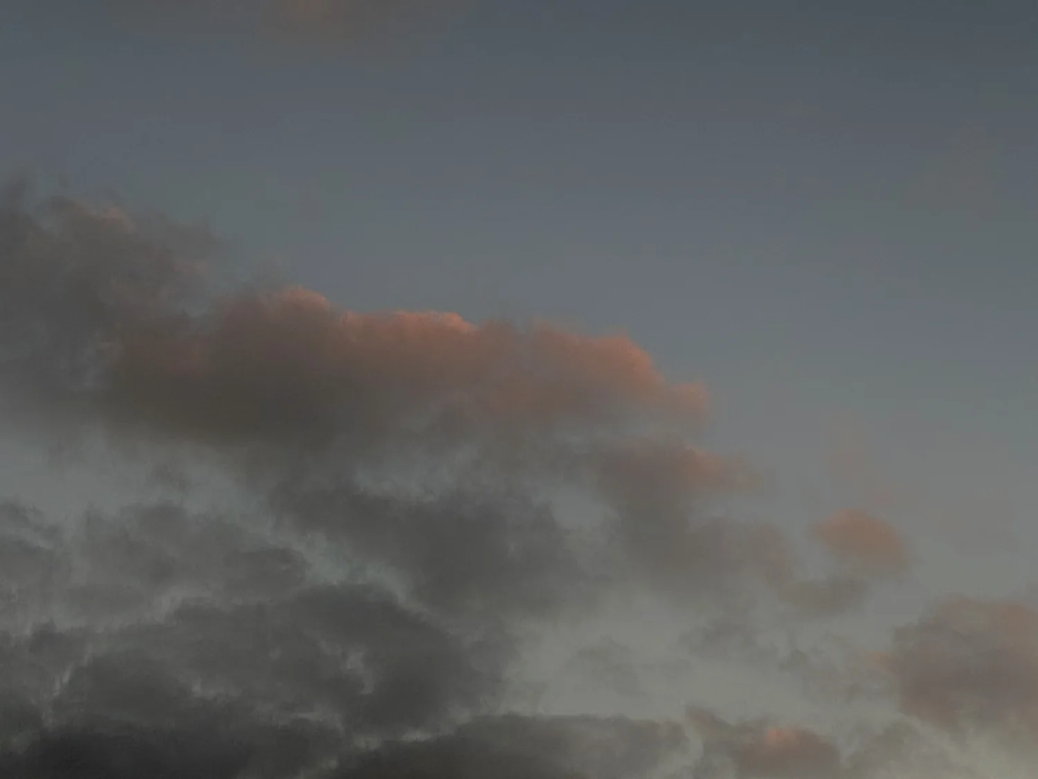 Golden sunset clouds